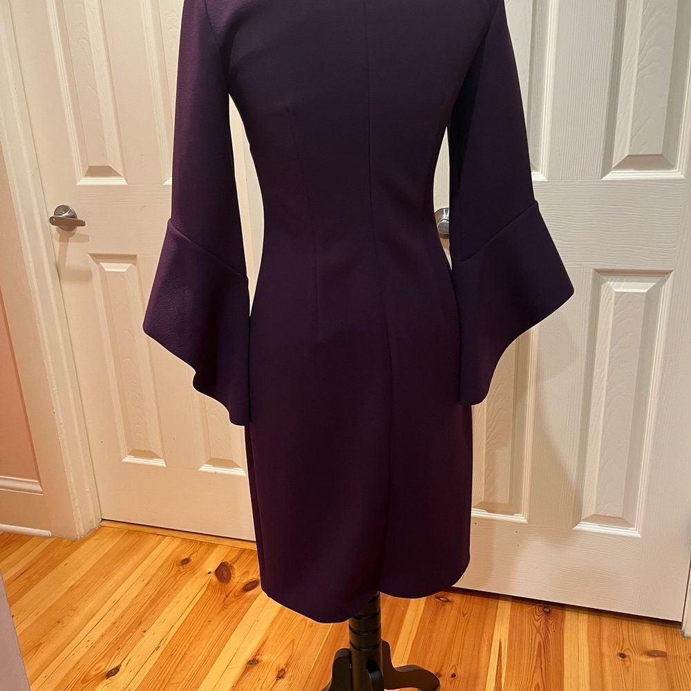 Beautifully lined, split bell sleeve dress - Picture 4 of 6